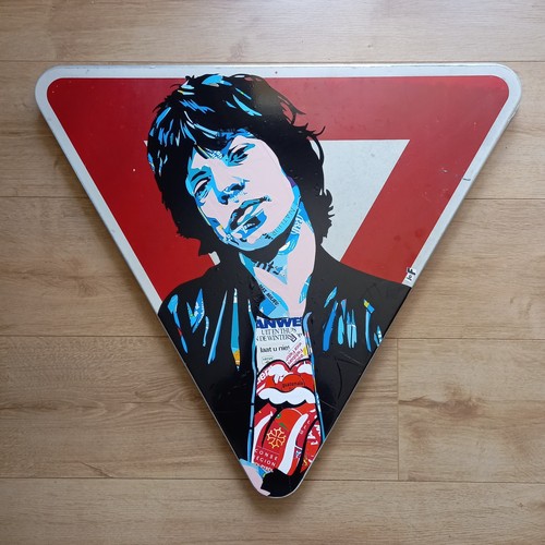Panneau routier mick - mick, jagger