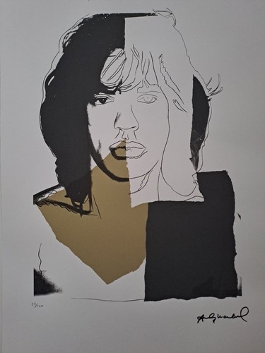 Signé andy warhol - -, mick